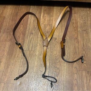 Brown and Tan Men's Suspenders